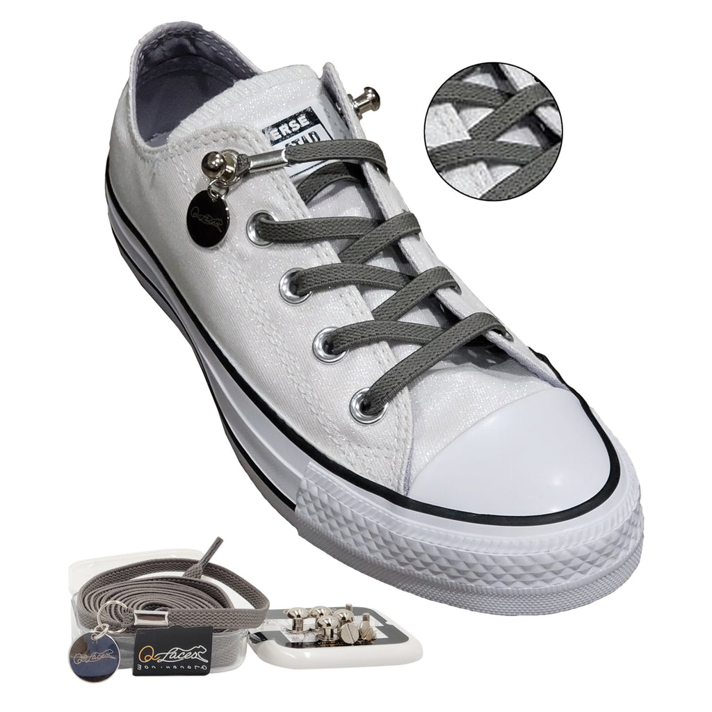 UNIKTREND Tieless Elastic Shoe Laces - No Tie Shoelaces - One Size Fits All  for Kids and Adults - Elastic No Tie Shoelace