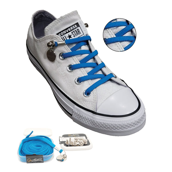  Paracord Planet Quick Laces - Elastic Shoelace Fastening System  for Athletes and Runners - Light Blue : Sports & Outdoors